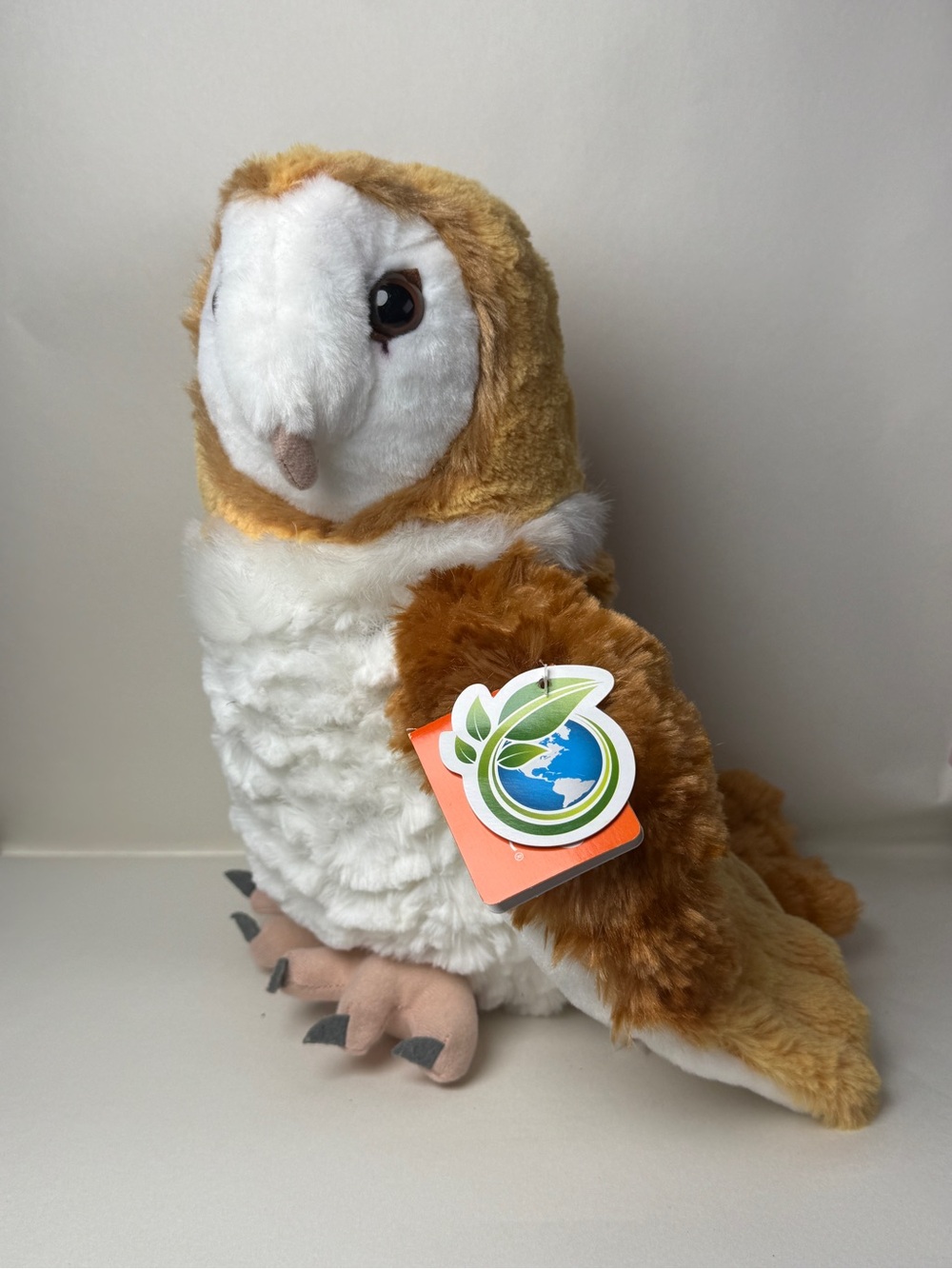 Wild Republic Cuddlekins Barn Owl Plush 12” NWT STUFFY